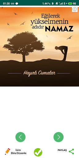 İsimli Resimli Cuma Mesajları