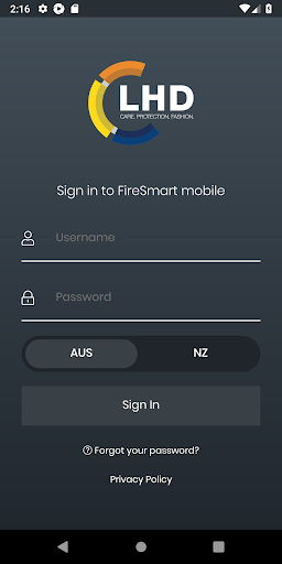 Android application FireSmart screenshort