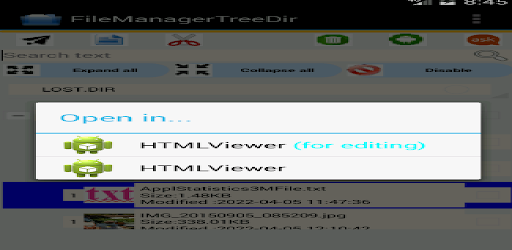 File Manager Tree Directory Screen 3