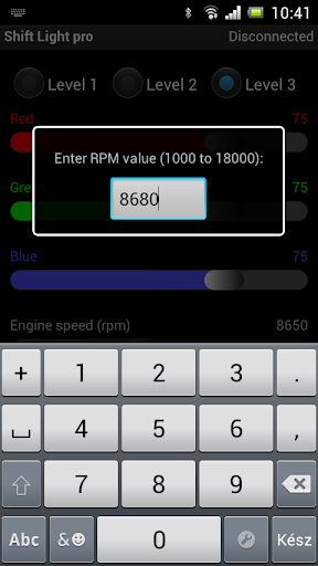 Shift Light pro (SLP) Screen 3