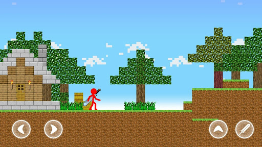 Red Stickman Parkour Fighter  screenshots 2