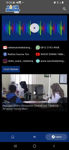 Android application TV Tabalong screenshort