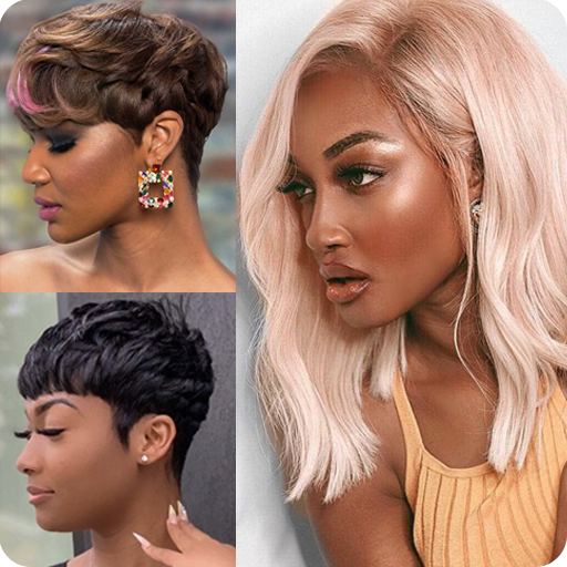 African Women Short Hairstyles logo