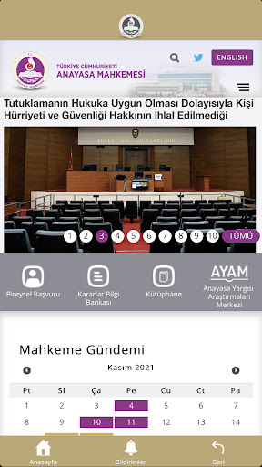 Android application T.C. Anayasa Mahkemesi screenshort