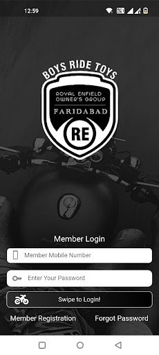 Android application Royal Enfield Owners Group FBD screenshort