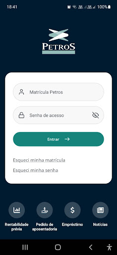 Android application Petros App screenshort