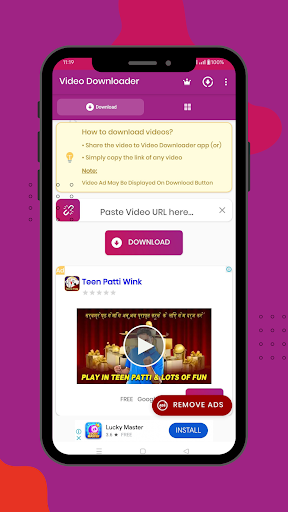 Android application Video Downloader screenshort