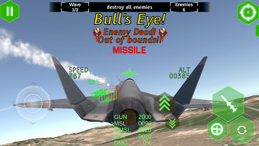 Android application Thunder War Modern Ace Combat screenshort