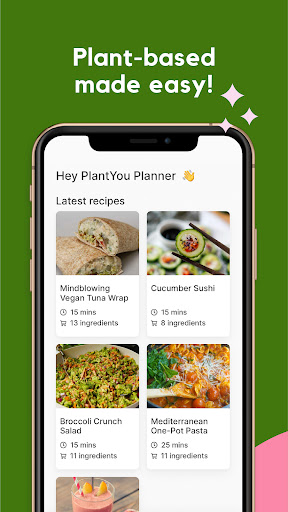 PlantYou: Vegan Meal Planner Screen 2