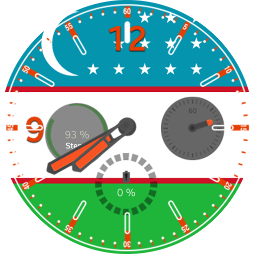 Uzbekistan Flag Watchface logo