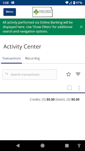 FCWK eBanking App Screen 3