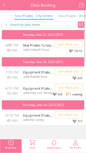 Soul Pilates Screen 2