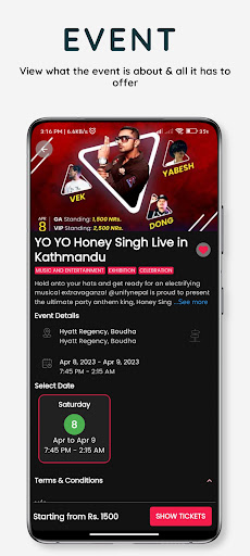 Ticket Sanjal Screen 2