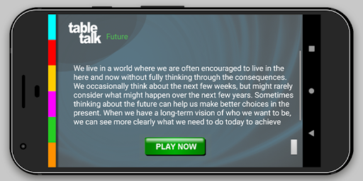 Table Talk for 16-18 year olds Screen 2