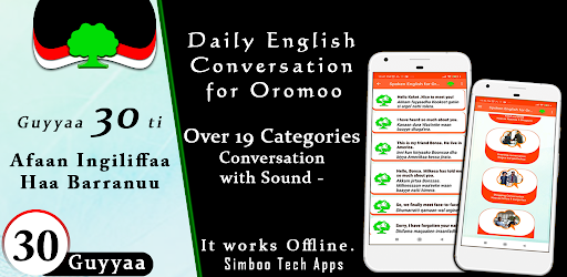 Android application Learn English Oromo Language. screenshort