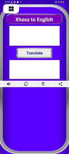 Android application Xhosa to English Translator screenshort