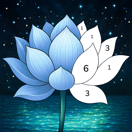 Lotus Color - Color by Number