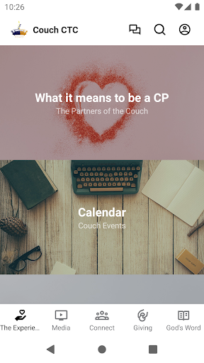 Android application The Couch Experience CTC screenshort