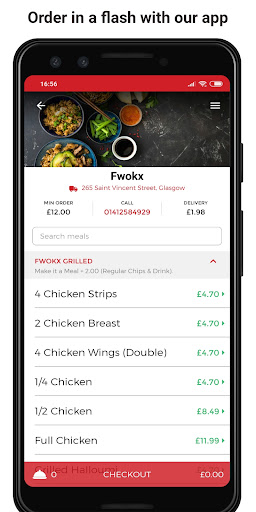 Android application Fwokx screenshort