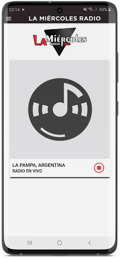 Android application La Miércoles Radio Web screenshort