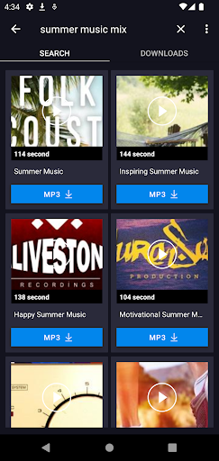 Android application Mp3 Player & Music Downloader screenshort