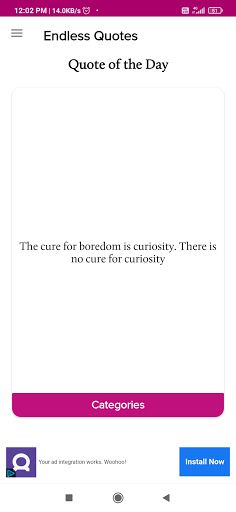 Endless Quotes -Daily Quotes, Screen 2