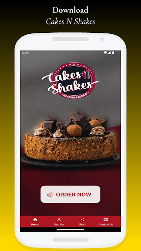 Android application Cakes N Shakes screenshort