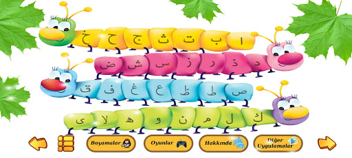 Android application Sevimli Harfler screenshort