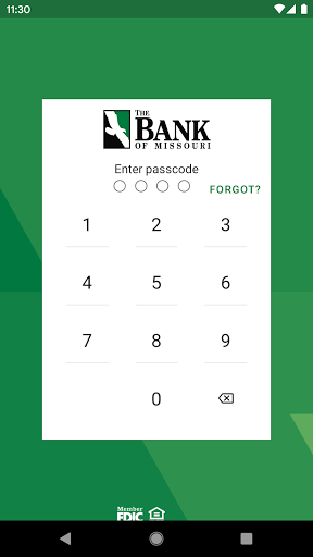 Android application The Bank of Missouri screenshort