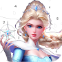 Princess Color by Numbers