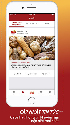 Crumbs bakery - fresh bread Screen 2