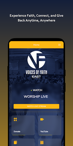 Android application Voices Of Faith East screenshort