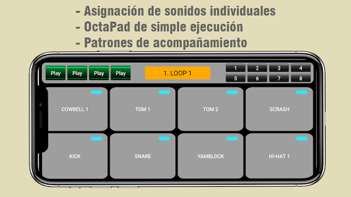 Android application Percusión App: Octapad batería screenshort