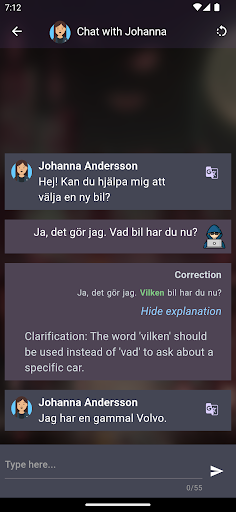 Language Challenge Screen 3