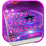 Neon Space Planet Keyboard Theme icon