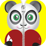 Panda Love Zipper Lock 2016 icon