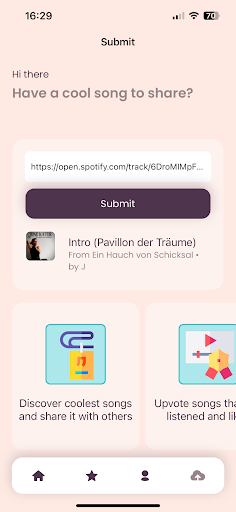 Android application Muzikie screenshort