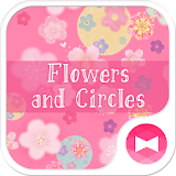 Cute Theme-Flowers and Circles icon