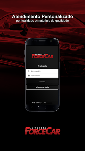 Android application FORCE CAR BLINDADOS screenshort