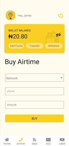 DotmanWallet - Sell ur airtime Screen 2
