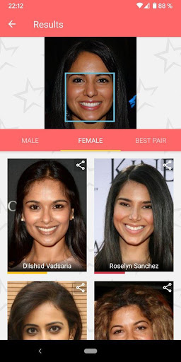 Star by Face: celebrity look alike