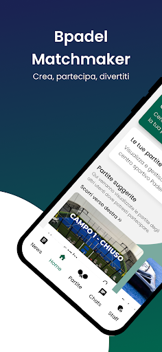 Android application Bpadel Matchmaker screenshort