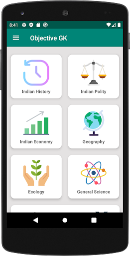 Android application Objective GK screenshort