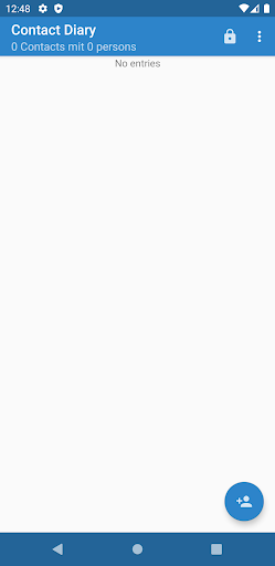 Android application Contact Diary screenshort