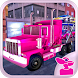 Pink Trailer Truck Car Carrier