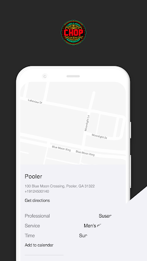 Android application Chop Barbershop screenshort