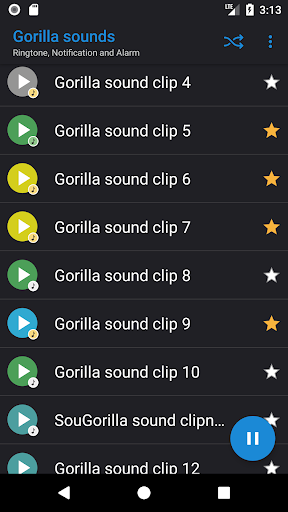 Gorilla sounds Screen 2