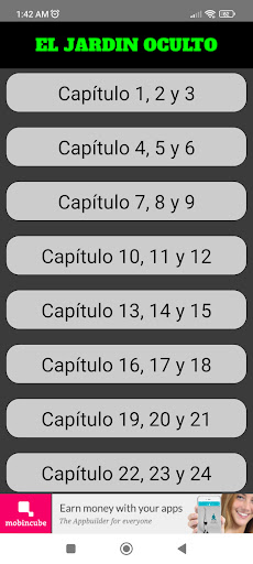Android application El Jardín Secreto - Libro App screenshort