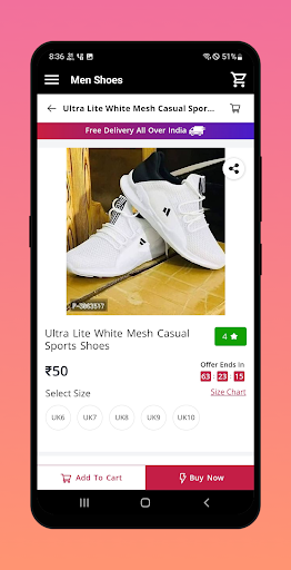 Android application Men Shoes : Online Shopping screenshort