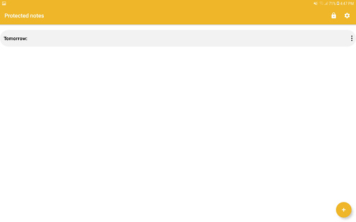 Protected Notes Screen 2